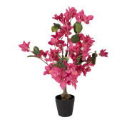 Floare Bougainvillea roz artificiala in ghiveci 25x25x60 cm