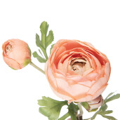 Ranunculus artificial portocaliu verde  6x10x52 cm