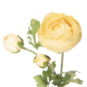 Ranunculus artificial galben verde  6x10x52 cm