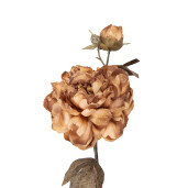 Floare artificiala bej maro 14x17x73 cm