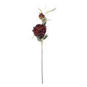 Floare artificiala rosie verde 14x14x78 cm