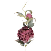 Floare artificiala violet verde 14x14x78 cm