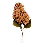 Hortensie artificiala portocalie maro 12x12x90 cm