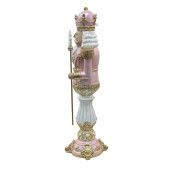 Figurina Spargatorul de Nuci polirasina roz 21x20x67 cm