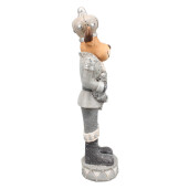 Figurina Ren polirasina gri 18x18x66 cm