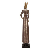 Figurina Iepuras Paste polirasina maro 13x10x53 cm