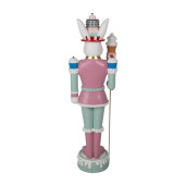 Figurina Iepuras polirasina multicolora 29x25x100 cm