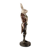 Figurina Iepuras polirasina multicolora 17x15x51 cm
