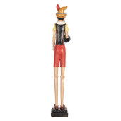 Figurina Pinochio polirasina multicolora 12x11x68 cm