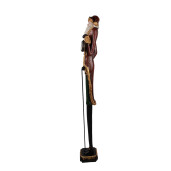 Figurina Mos Craciun polirasina multicolora 19x19x145 cm