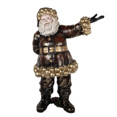 Figurina Mos Craciun polirasina multicolora 58x33x76 cm