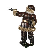Figurina Mos Craciun polirasina multicolora 58x33x76 cm