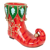 Decoratiune Cizma Elf polirasina multicolora 55x28x44 cm