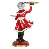 Figurina Craciunita polirasina multicolora 47x32x62 cm