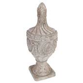 Decoratiune ceramica alb antichizat 26x63 cm
