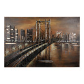 Tablou decorativ metal City 120x5x80 cm