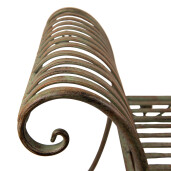 Banca fier maro verde 142x41x66 cm