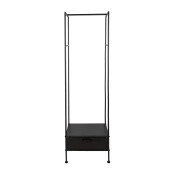 Suport haine fier negru 48x30x170 cm