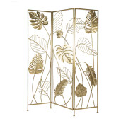Paravan decorativ fier auriu 124x2x181 cm