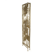 Paravan decorativ fier auriu 124x2x181 cm