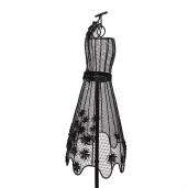 Manechin femeie fier negru 43x34x149 cm