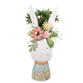 Ghiveci flori fier Iepuras 29x19x62 cm