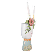 Ghiveci flori fier Iepuras 29x19x62 cm