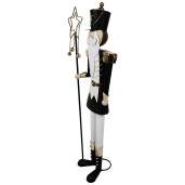Figurina Spargatorul de Nuci fier alb negru 30x23x103 cm