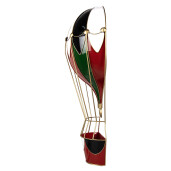 Decoratiune Balon Zburator metal multicolor 31x16x63 cm