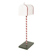 Decoratiune Cutie Postala Craciun metal multicolor 19x33x92 cm