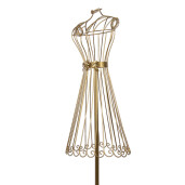 Manechin decorativ metal auriu 42x36x142 cm