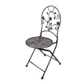 Set mobilier gradina fier maro 60x70 cm, 40x40x94 cm (2)