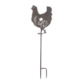 Decoratiune gradina Gaina metal maro 32x2x113 cm