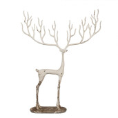 Set 3 figurine Reni fier alb antichizat 51x11x64 cm, 23x7x43 cm, 16x6x28 cm