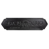 Decoratiune perete metal alb negru 76x1x24 cm