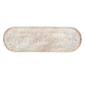 Decoratiune perete metal multicolor 76x1x24 cm
