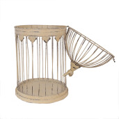 Set 2 colivii decorative metal maro vintage (2) 32x60 cm, 23x40 cm