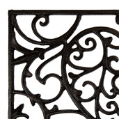 Covoras intrare casa metal maro 59x39x2 cm