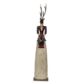 Figurina Ren metal multicolor 17x10x86 cm