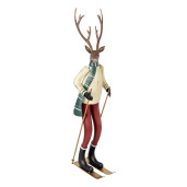 Figurina Ren metal multicolor 19x15x65 cm