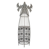 Suport sticle vin Inger metal gri 79x62x207 cm