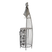 Suport sticle vin Inger metal gri 79x62x207 cm