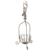 Cos decorativ Ren metal gri 28x28x68 cm