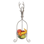 Cos decorativ Ren metal gri 28x28x68 cm