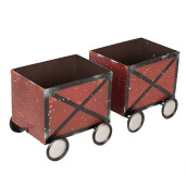 Trenulet Craciun metal multicolor 168x30x47 cm