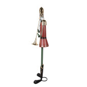 Figurina Mos Craciun metal multicolor 39x39x174 cm