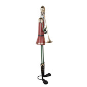 Figurina Mos Craciun metal multicolor 39x39x174 cm
