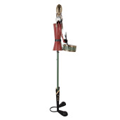 Figurina Mos Craciun metal multicolor 38x47x183 cm