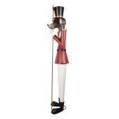 Figurina Catelus Craciun metal multicolor 50x41x189 cm