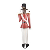 Figurina Catelus Craciun metal multicolor 50x41x189 cm
